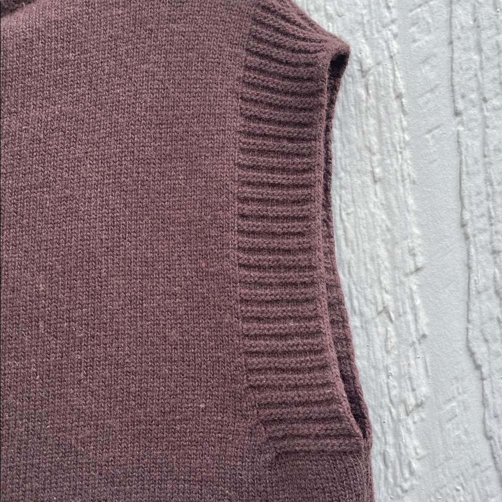 Frankie Shop Brown Sleeveless Turtleneck Sweater Size: M - Picture 6 of 10